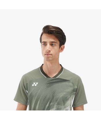 Yonex Men's Crew Neck Tournament Shirt 10568LOL (Light Olive) de technologie