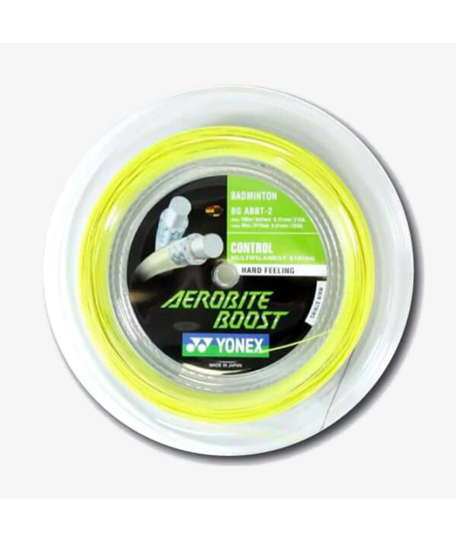 Yonex Aerobite Boost 200m Badminton String (Gray/Yellow) ou a consommer sur place