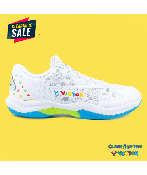 Victor x Crayon Shin Chan Court Shoes A39CS A (Bright White) l'achat 