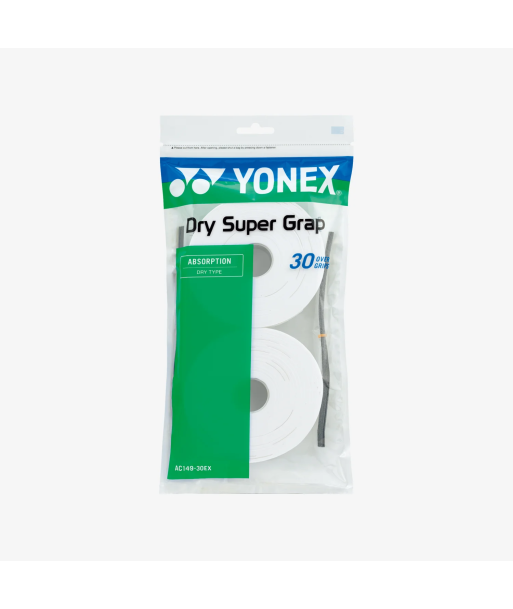 Yonex AC149 Dry Super Grap 30pk (White) Vous souhaitez 