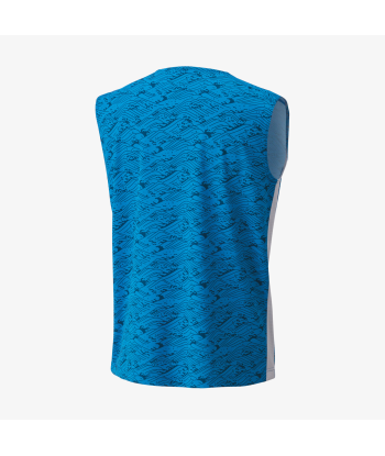 Yonex Men's Very Cool Dry Sleeveless Tournament Shirts 10614 (Blue) rembourrage situé sous