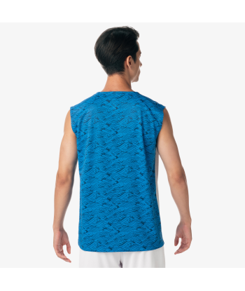 Yonex Men's Very Cool Dry Sleeveless Tournament Shirts 10614 (Blue) rembourrage situé sous