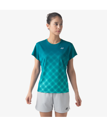 Yonex Women's Crew Neck Tournament Shirts 20738 (Teal Blue) 50% de réduction en Octobre 2024