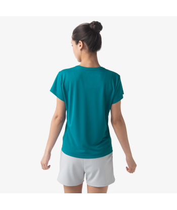 Yonex Women's Crew Neck Tournament Shirts 20738 (Teal Blue) 50% de réduction en Octobre 2024