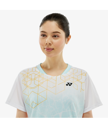 Yonex Women's Crew Neck Tournament Shirts 20814 (White) vente chaude votre 