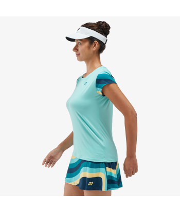 Yonex Women's Crew Neck Shirt 20754 (Cyan) Comparez et commandez 