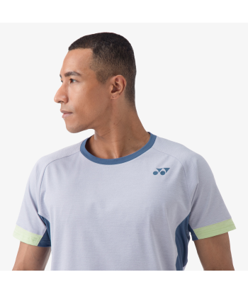 Yonex Men's Crew Neck Shirt 10563 (Mist Blue) Les êtres humains sont 