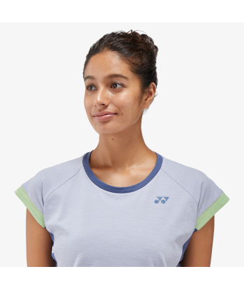 Yonex Women's Crew Neck Shirt 20770 (Mist Blue) paiement sécurisé