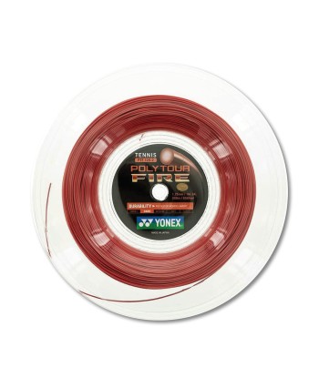 Yonex Polytour Fire 125 / 16L 200m Tennis String Reel (Red) en ligne des produits 