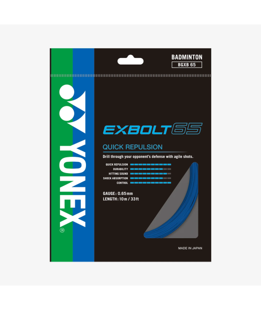 Yonex Exbolt 65 200m Badminton String (Blue) offre 