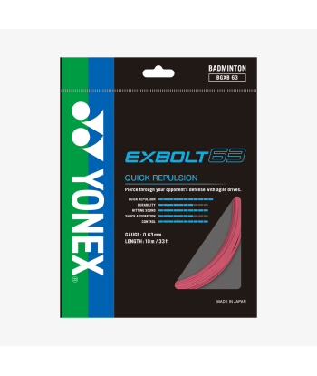 Yonex Exbolt 63 200m Badminton String (Light Pink) 2023