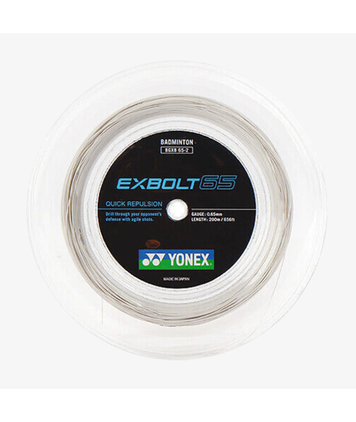 Yonex Exbolt 65 200m Badminton String (White) le des métaux précieux