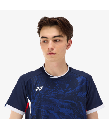 Yonex Men's Game Shirts 10593 (Navy Blue) pas chere