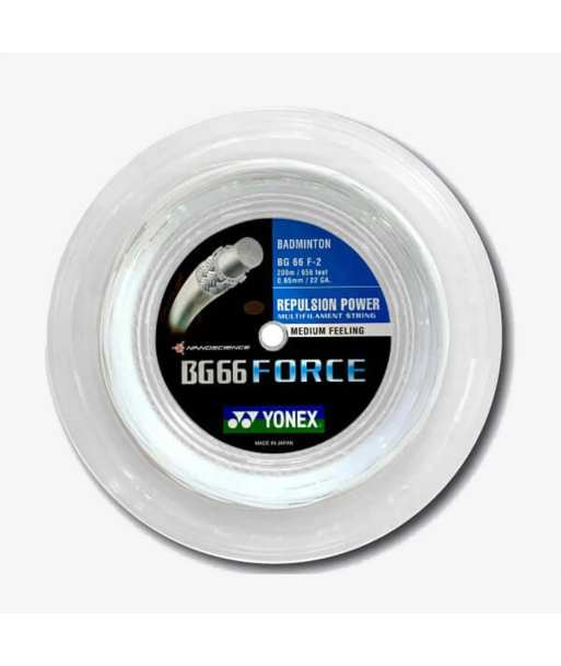 Yonex BG 66 Force 200m Badminton String (White) commande en ligne