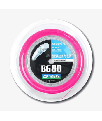 Yonex BG 80 200m Badminton String (Neon Pink) pour bénéficier 