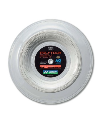 Yonex Polytour Rev 120 / 17 200m Tennis String Reel (White) Economisez 