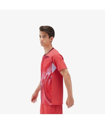 Yonex Men's Crew Neck Tournament Shirt 10568PR (Pearl Red) Paris Déstockage Promo