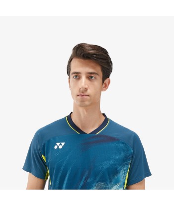 Yonex Men's Crew Neck Tournament Shirt 10568NSK (Night Sky) paiement sécurisé