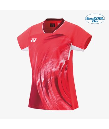 Yonex Women's Crew Neck Tournament Shirt 20769PR (Pearl Red) Voir les baskets