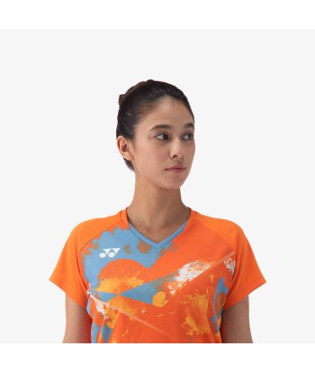 Yonex Women's Crew Neck Tournament Shirt 20771BOR (Bright Orange) Faites des économies