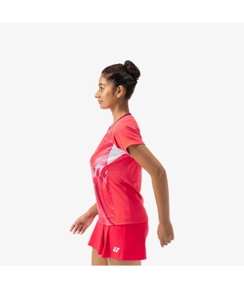 Yonex Women's Crew Neck Tournament Shirt 20769PR (Pearl Red) Voir les baskets