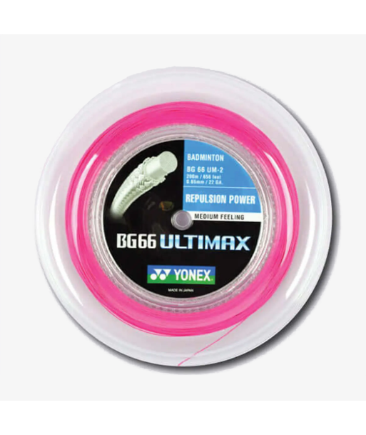 Yonex BG 66 Ultimax 200m Badminton String (Neon Pink) vous aussi creer 