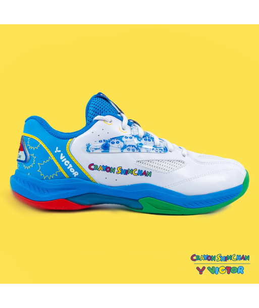 Victor x Crayon Shin Chan Badminton Shoes A39CS AF (White/Blue) Les êtres humains sont 