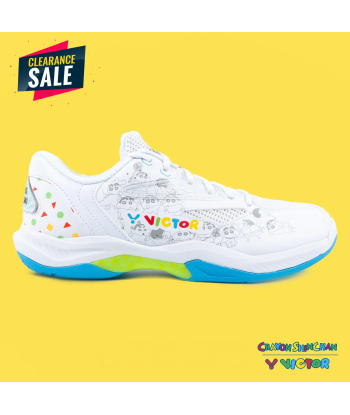 Victor x Crayon Shin Chan Court Shoes A39CS A (Bright White) acheter